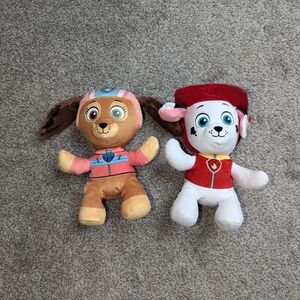 Paw Patrol Plush Duo - Brown and Red